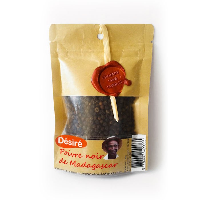 Poivre noir de Madagascar (sachet 50g)