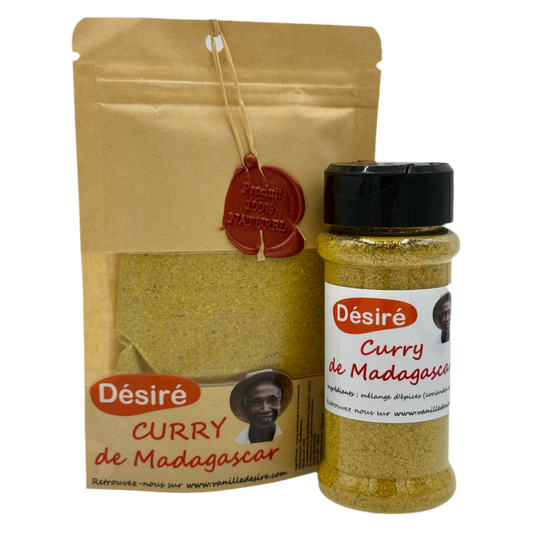 Curry de Madagascar (sachet 40g + pot à épices 40g)