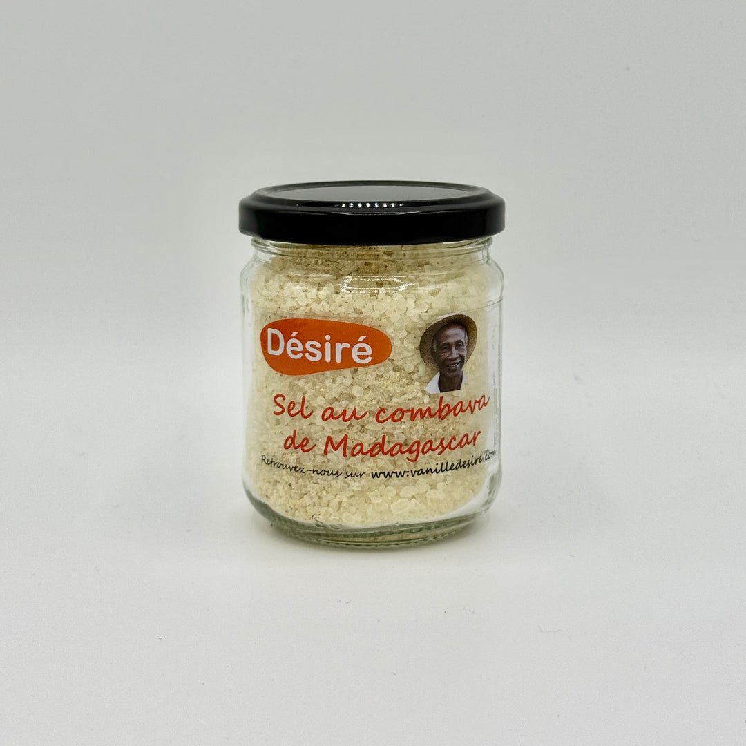 Camargue salt flavored with Madagascar Kaffir Lime
