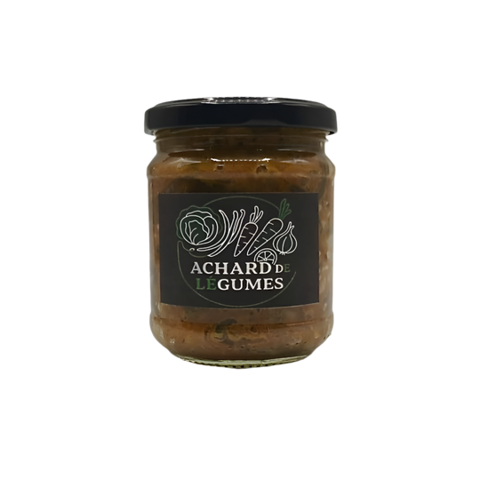 Mélange de Légumes Épicés / Achard de Légumes – Carotte, Haricot, Chou & Épices de Madagascar (200g)