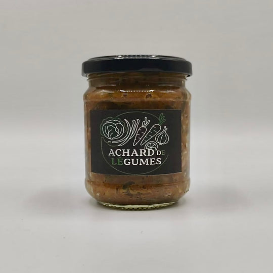Mélange de Légumes Épicés / Achard de Légumes – Carotte, Haricot, Chou & Épices de Madagascar (200g)
