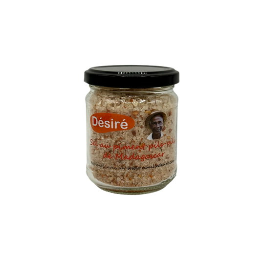 Camargue salt flavored with Pili-pili pepper