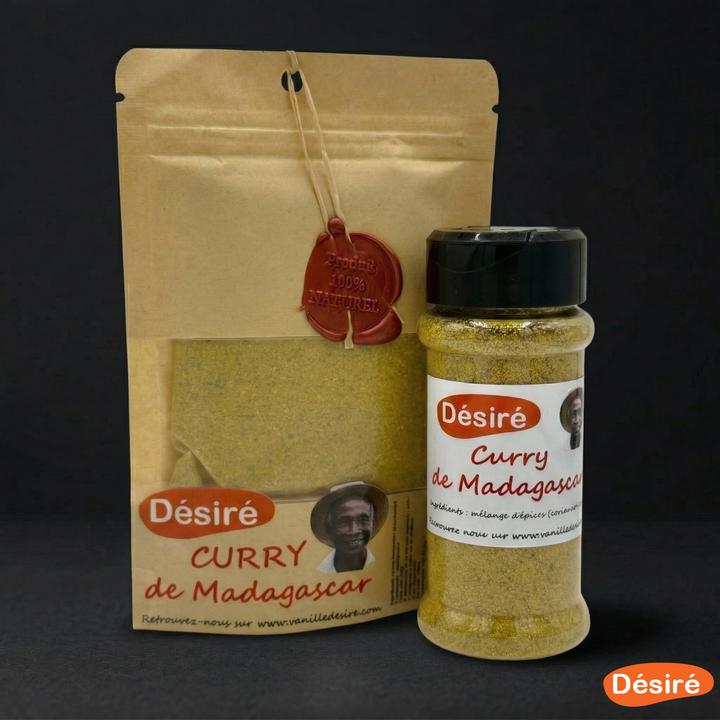 Curry de Madagascar (sachet 40g + pot à épices 40g)
