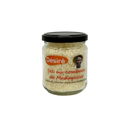 Camargue salt flavored with Madagascar Kaffir Lime