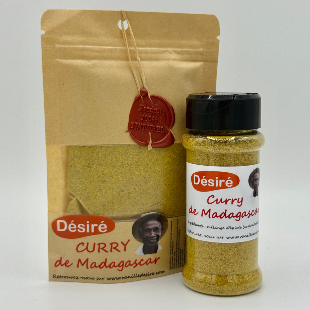 Curry de Madagascar (sachet 40g + pot à épices 40g)