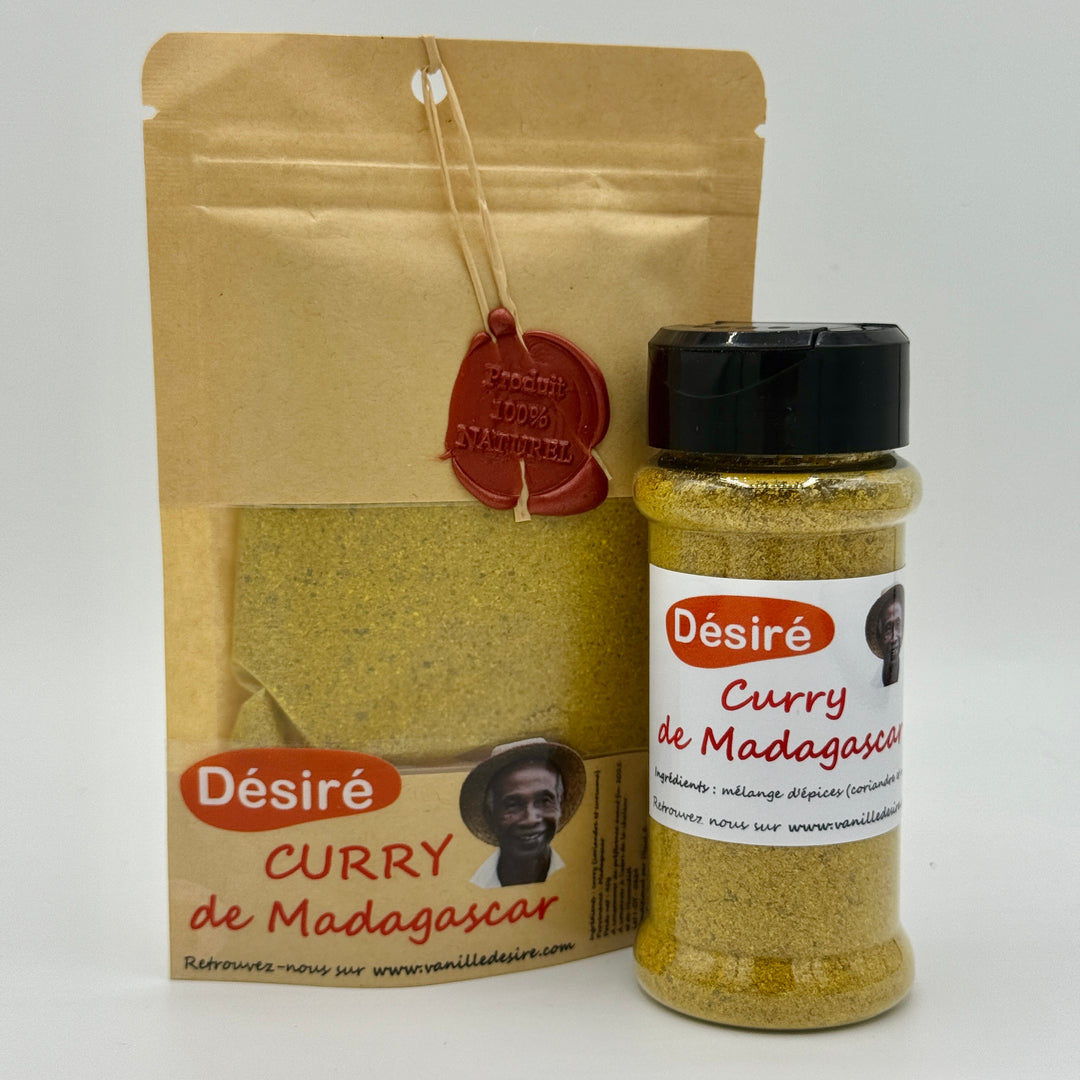 Curry de Madagascar (sachet 40g + pot à épices 40g)