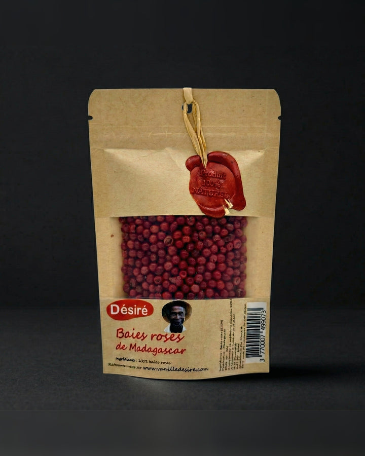 Sachet de 30 g de baies roses de Madagascar
