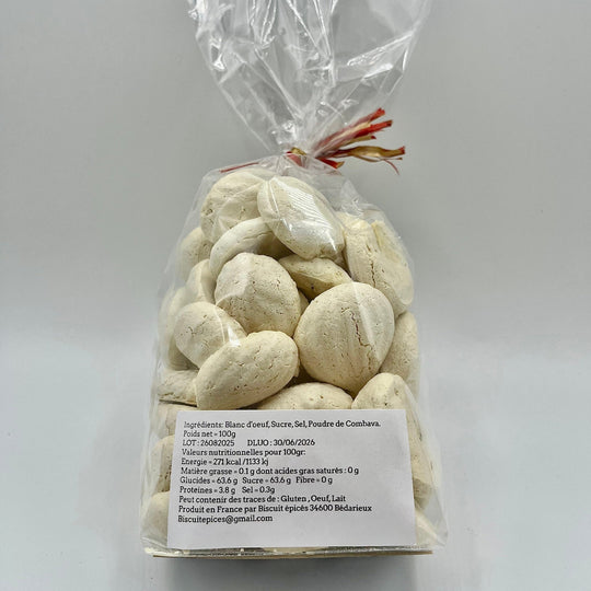 Biscuits meringués au Combava – Délice artisanal de Madagascar (100g) - vanilledesire