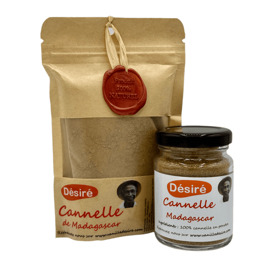 Cannelle de Madagascar (sachet 40 g + pot à épices 40g ) - vanilledesire
