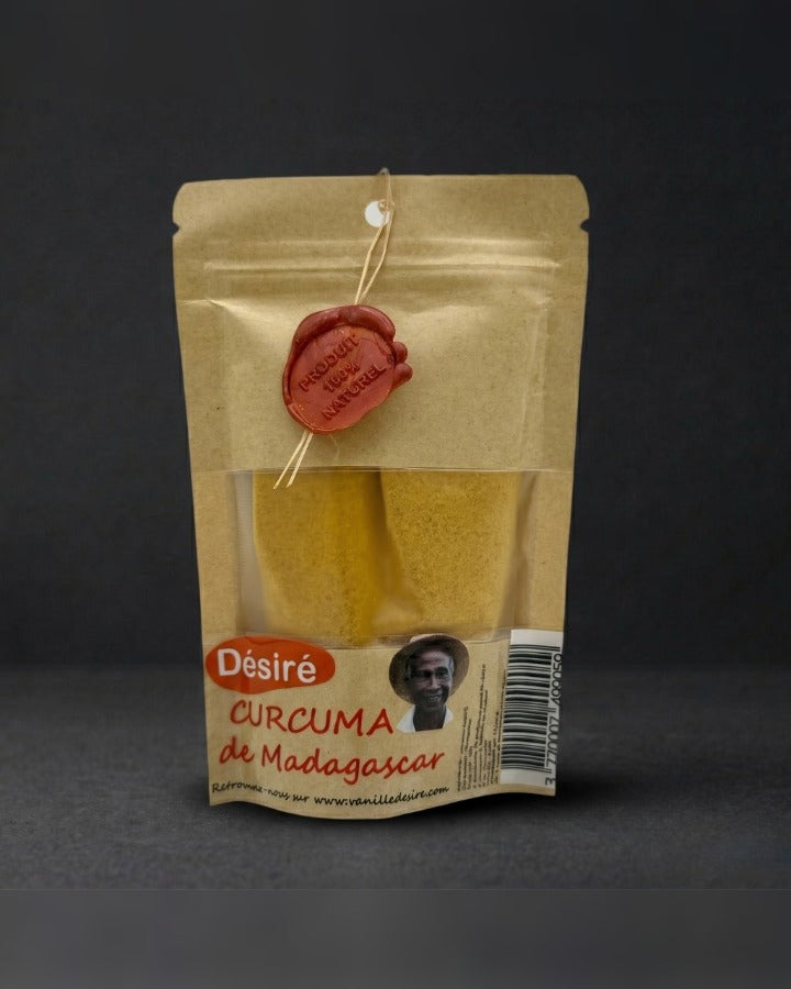 Curcuma de Madagascar en poudre, sachet kraft 40 g