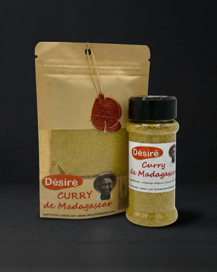 Curry de Madagascar (sachet 40g + pot à épices 40g)