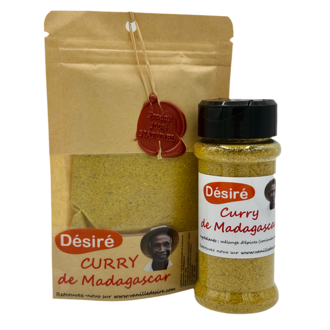 curry de madagascar en sachet et en pot rechargeable