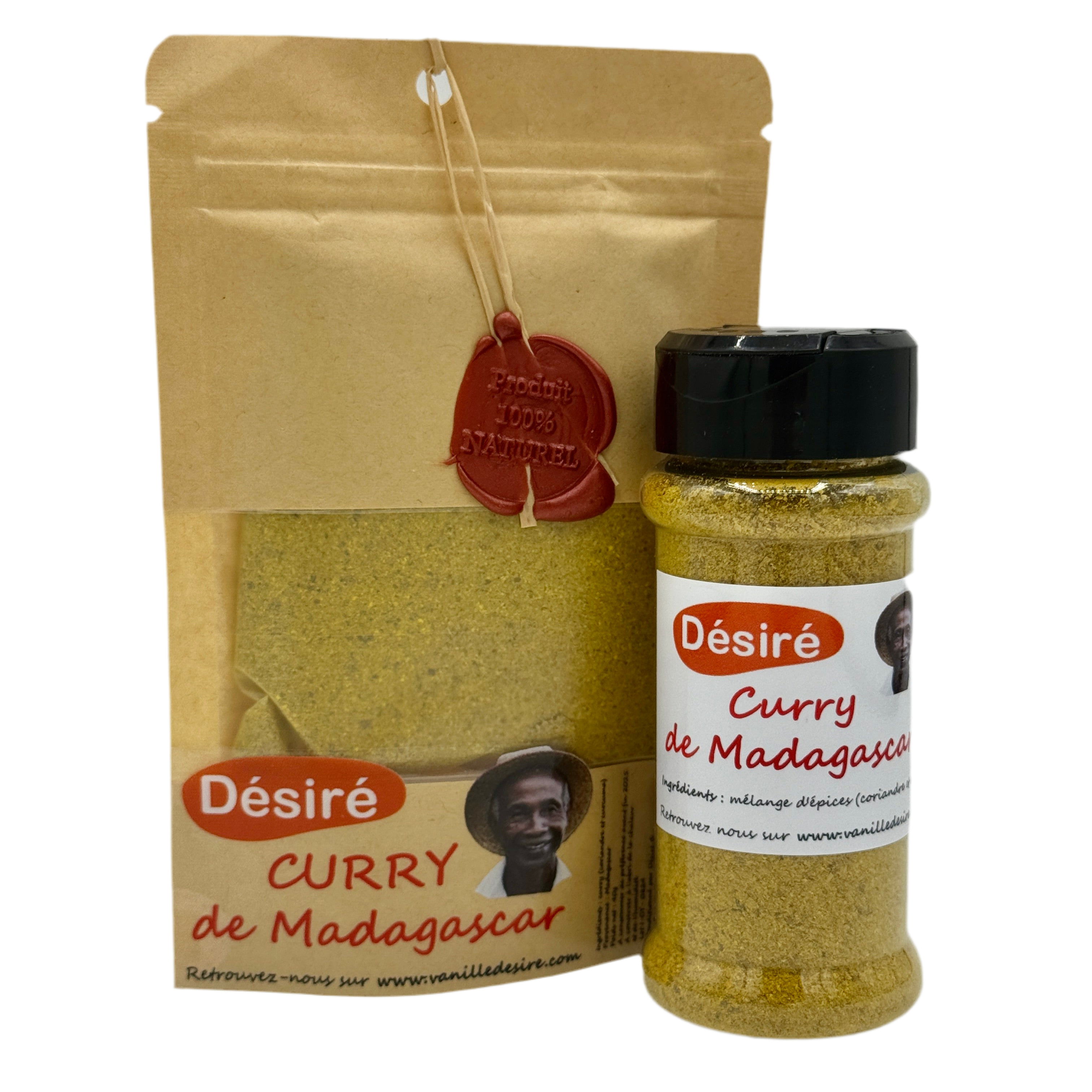 curry de madagascar en sachet et en pot rechargeable