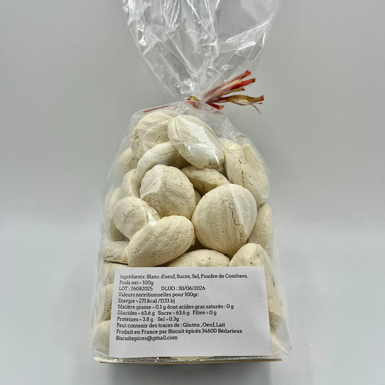 Biscuits meringués au Combava – Délice artisanal de Madagascar (100g)