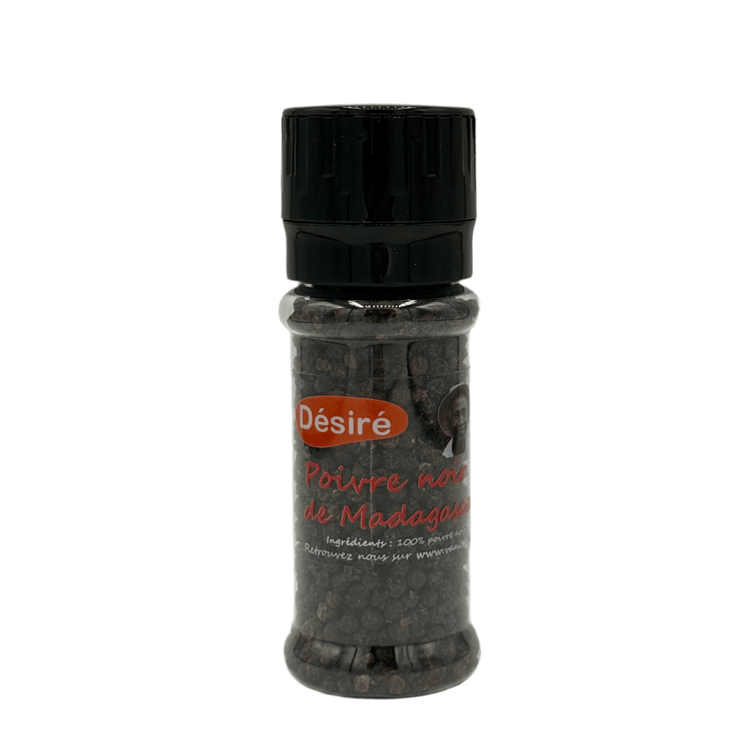 Poivre noir de Madagascar (moulin rechargeable 50g) - vanilledesire