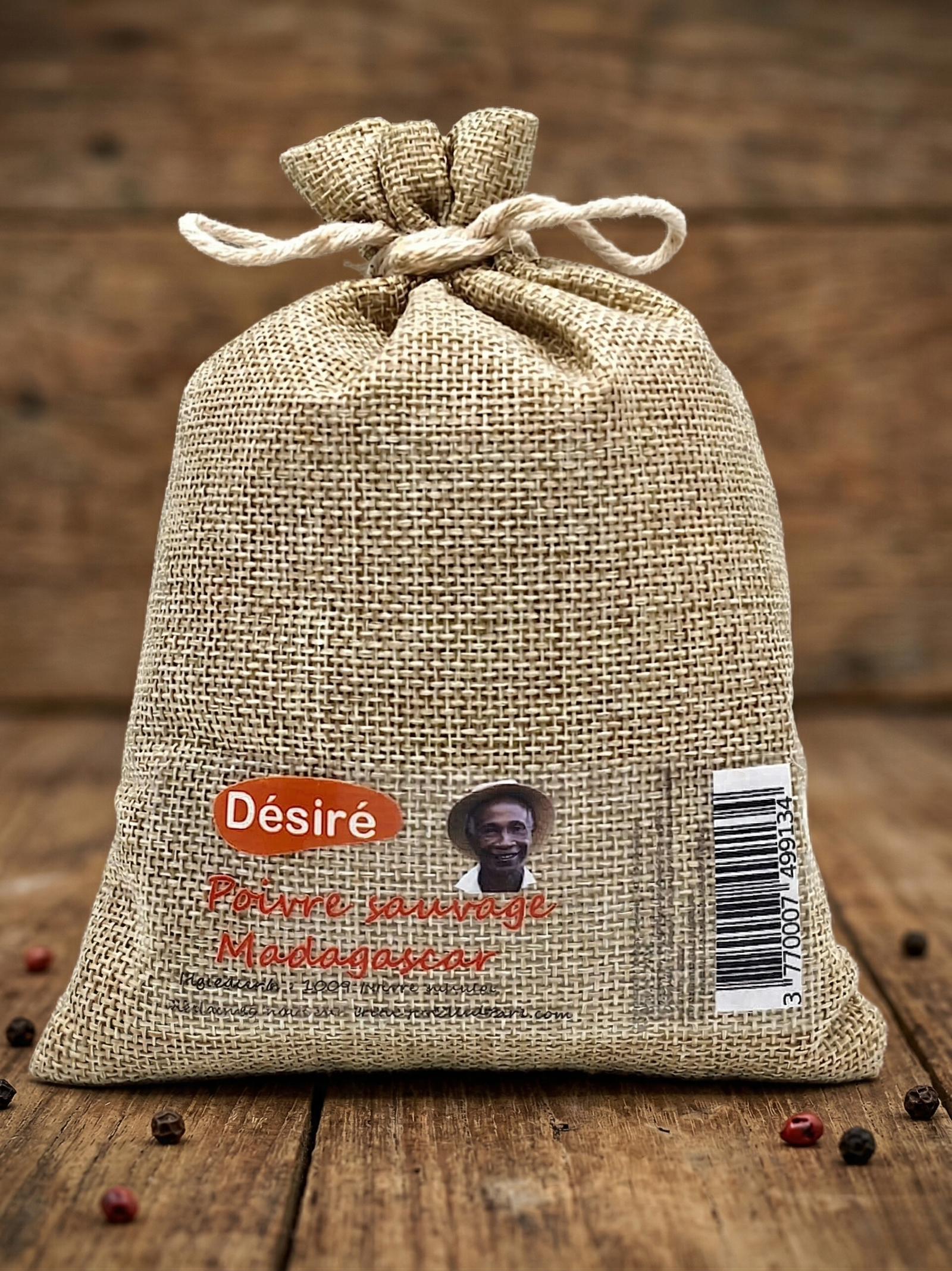 Poivre sauvage de Madagascar - sac en jute (100g)