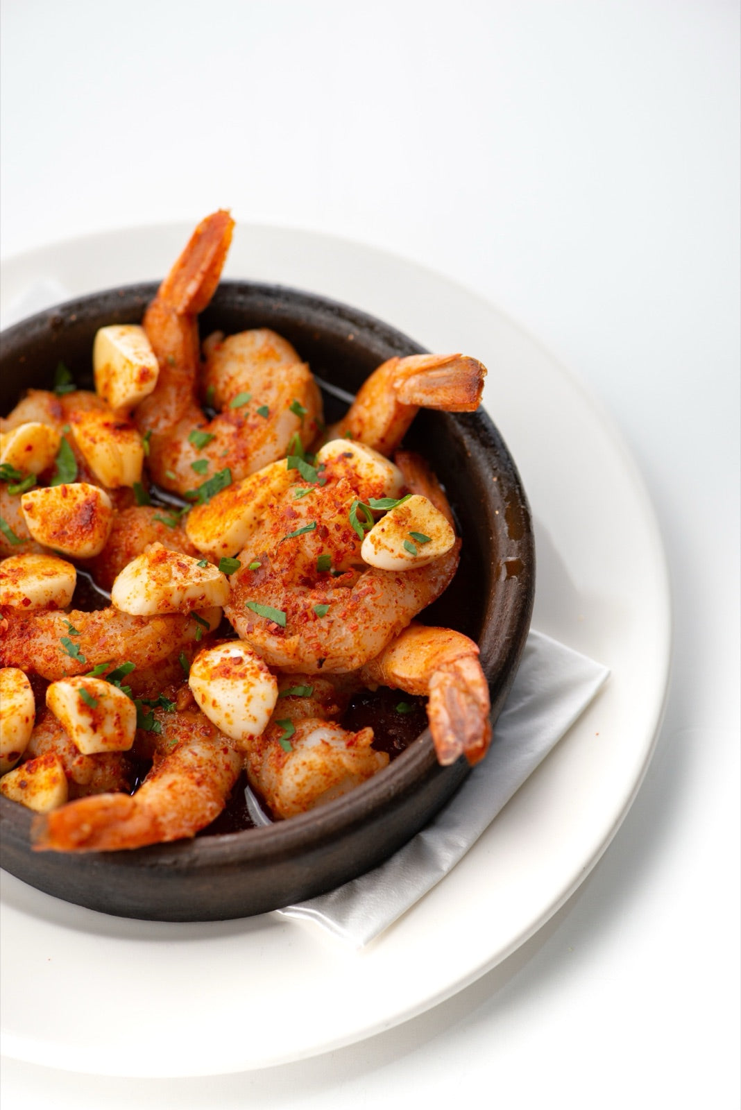 Crevettes flambées au pili-pili de Madagascar