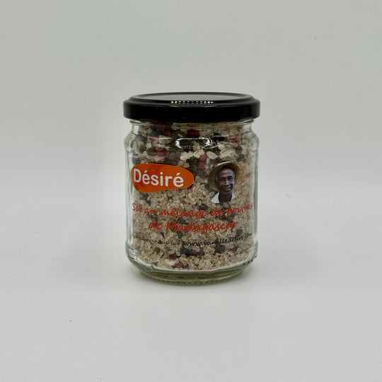 Sel de Camargue parfumé au mélange de poivres et baies roses de Madagascar - vanilledesire