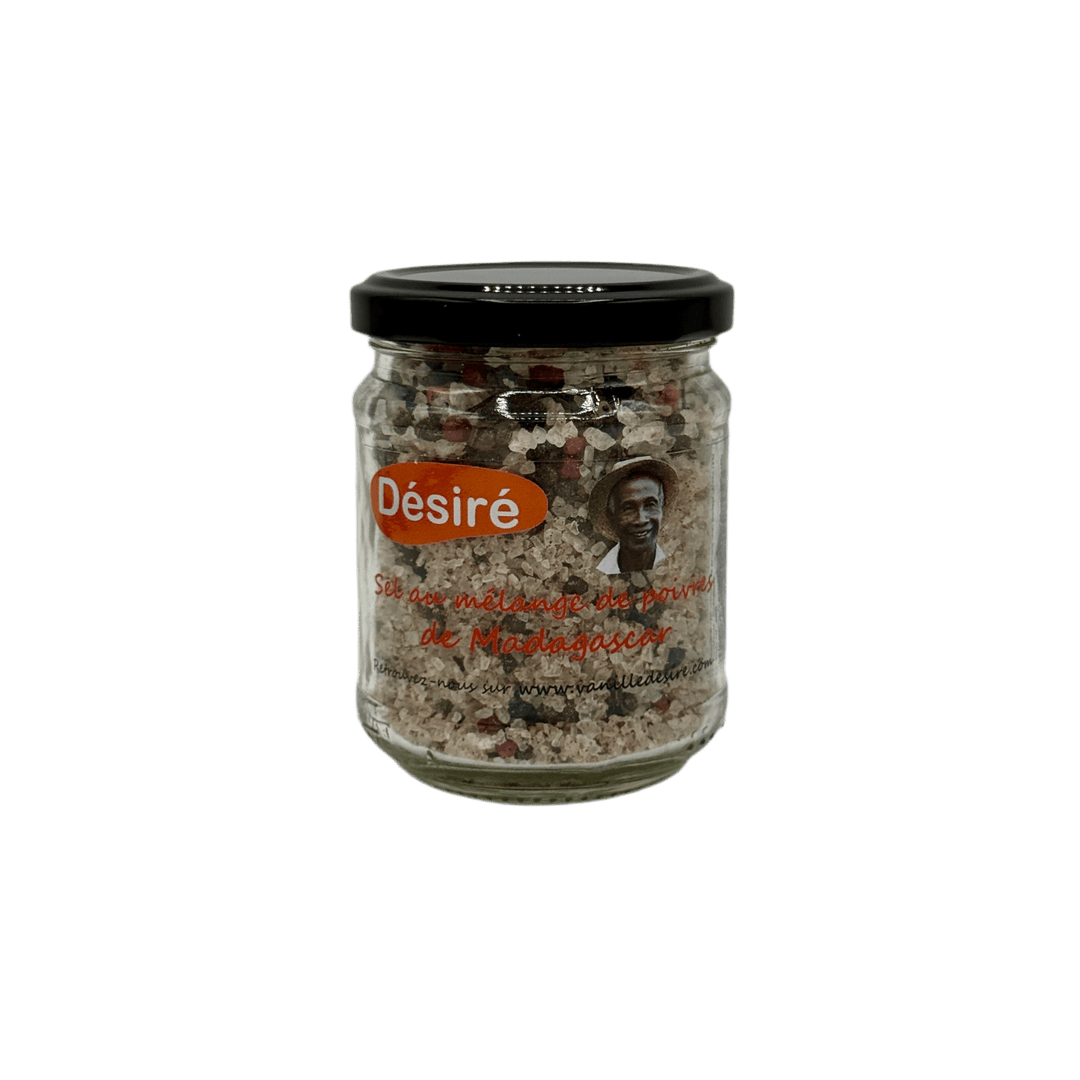 Sel de Camargue parfumé au mélange de poivres et baies roses de Madagascar - vanilledesire