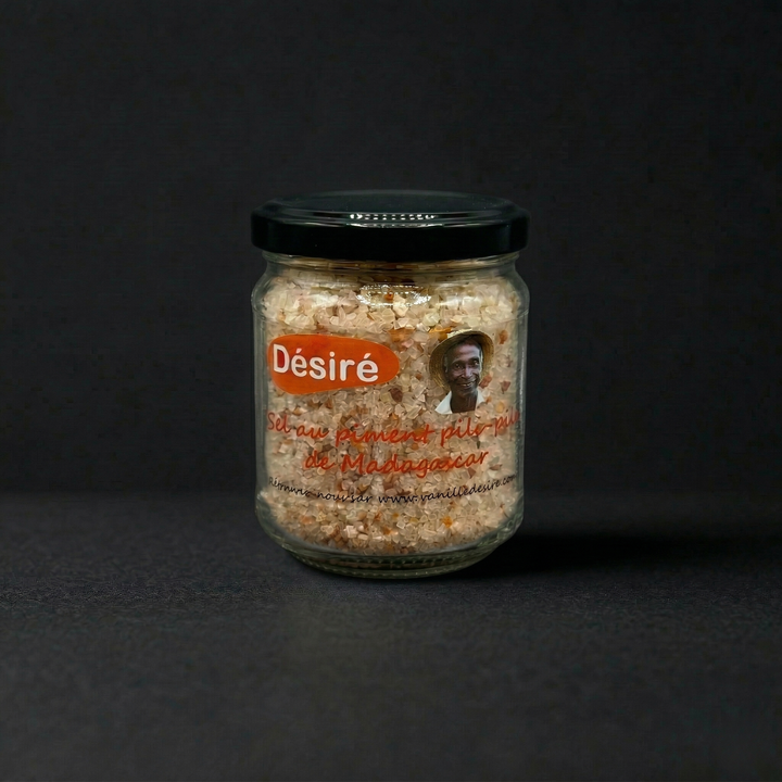 Sel de Camargue parfumé au Piment Pili-pili