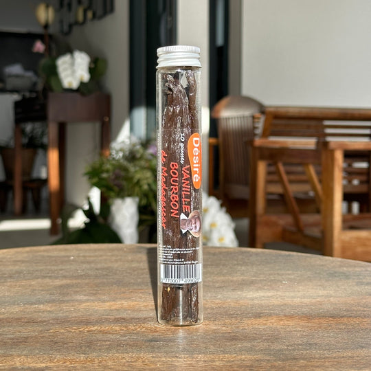 Vanille Bourbon de Madagascar 10 gousses (tube en verre) - vanilledesire