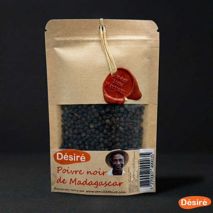 Poivre noir de Madagascar (sachet 50g)